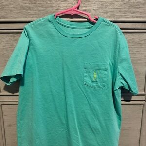 Golf Vineyard Vines Teal Crew Neck Tee